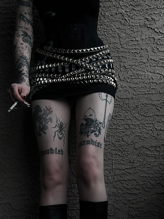 Long 1 row 5/8th" studded belt