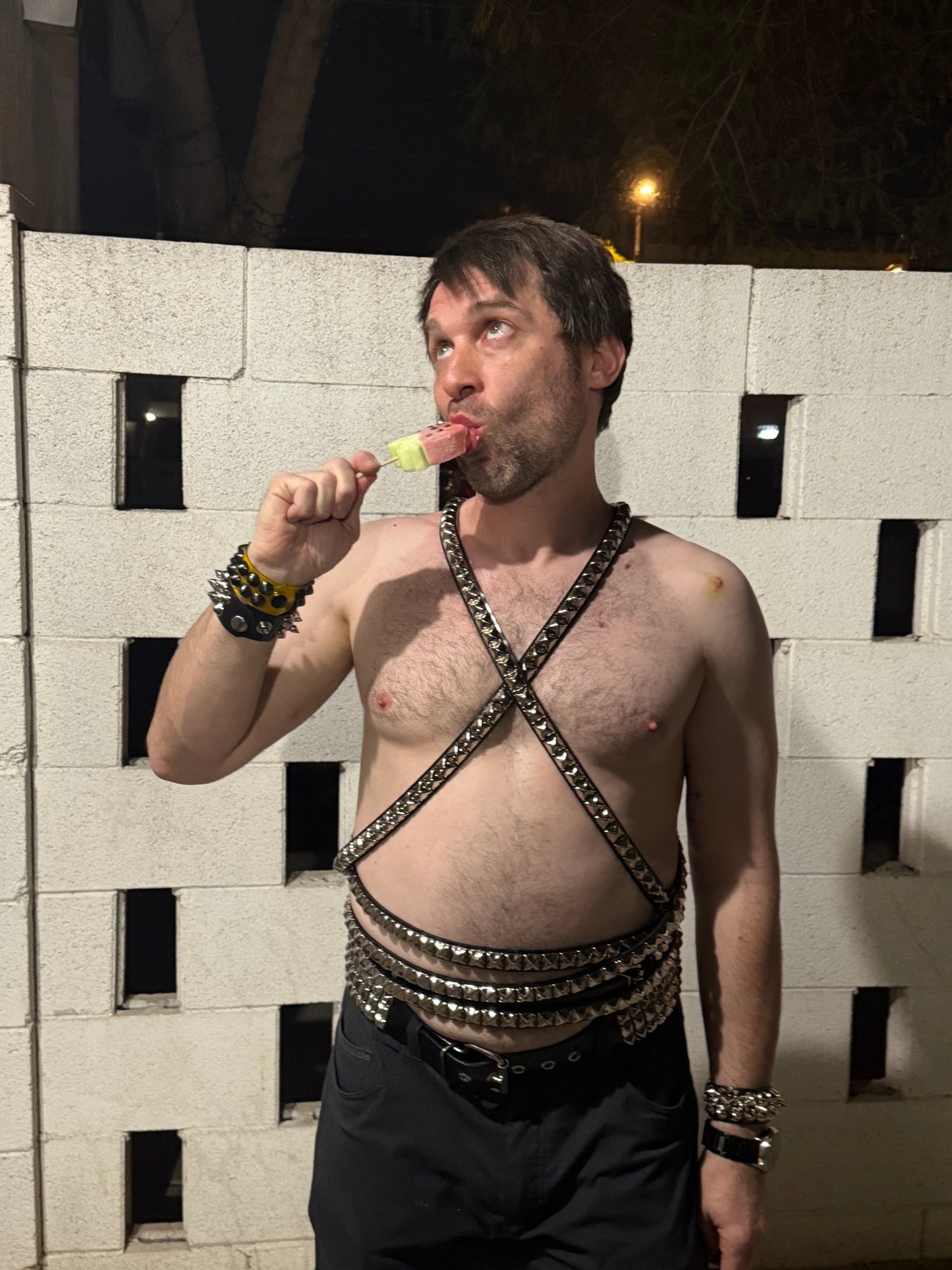 Long 1 row 5/8th" studded belt