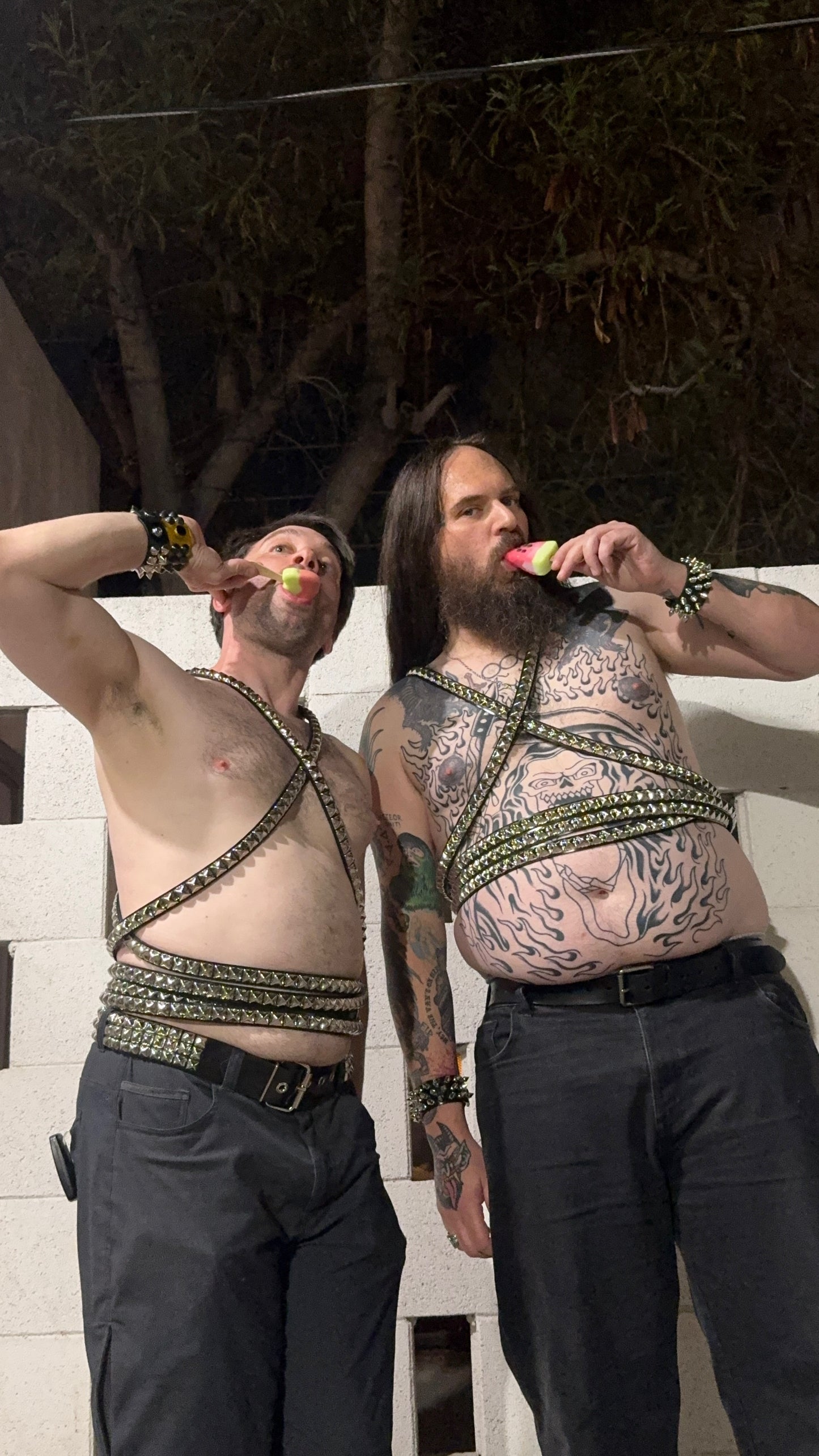 Long 1 row 5/8th" studded belt